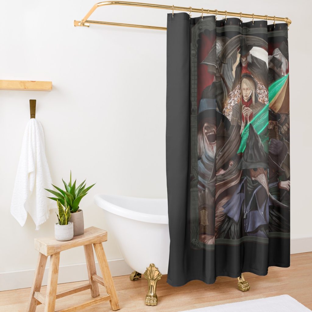 Bloodborne Tribute Shower Curtain Official Bloodborne Merch