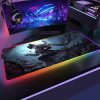 Large Gaming RGB Mouse pad Bloodborne LED Light Keyboard Desk Mat Gamer Accessories Colorful Glow Mousepad 2 - Bloodborne Shop