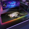 Large Gaming RGB Mouse pad Bloodborne LED Light Keyboard Desk Mat Gamer Accessories Colorful Glow Mousepad 3 - Bloodborne Shop