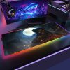 Large Gaming RGB Mouse pad Bloodborne LED Light Keyboard Desk Mat Gamer Accessories Colorful Glow Mousepad 6 - Bloodborne Shop