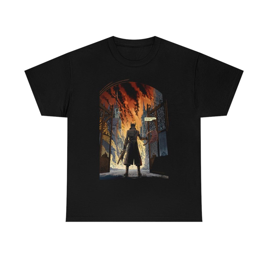 Unisex Bloodborne Gaming T-Shirt, Soulsborne The Hunter Yharnam Shirt